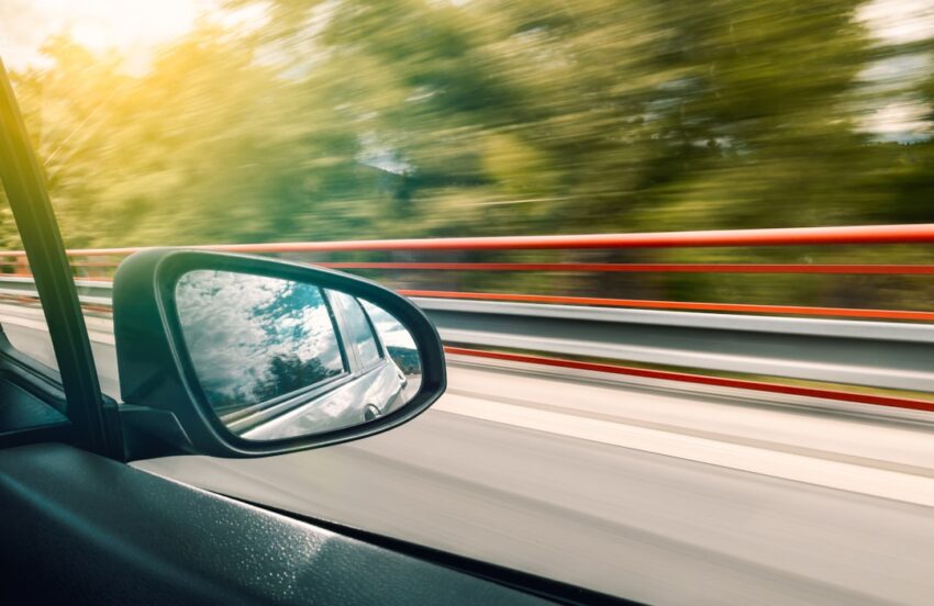 Photo driving on the highway